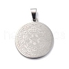 Non-Tarnish 304 Stainless Steel Pendants STAS-C062-06P-1