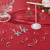 Beebeecraft 20 Pairs 2 Colors Brass Earring Hooks KK-BBC0016-19-4