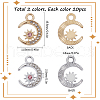 SUNNYCLUE 40Pcs 2 Colors Alloy Pendants FIND-SC0011-34-2