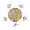 Flower Brass Micro Pave Cubic Zirconia Links X-ZIRC-L054-09P-NR-2