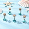 5Pcs 5 Styles Glass Wish Bottle Display Decorations PALLOY-JF03643-2