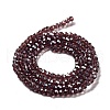 Electroplate Transparent Glass Beads Strands EGLA-A035-T3mm-A15-2