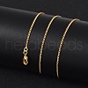 Long-Lasting Plated Brass Curb Chain Necklaces X-NJEW-K112-07G-NF-2