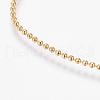 Eco-Friendly Rack Plating Brass Chain Necklaces MAK-G002-06G-B-FF-3