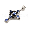 Antique Silver 304 Stainless Steel Pendants STAS-R140-05AS-03-2