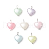 Imitation Pearl Acrylic Pendants PALLOY-JF03914-02-1