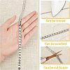 CHGCRAFT 2.5 Yards Hot Fix 304 Stainless Steel Pyramid Stud Nailhead Trim DIY-CA0004-62-5