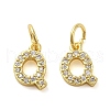 Brass Micro Pave Cubic Zirconia Pendants KK-M273-02G-Q-1