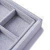 Removable Velvet Jewelry Organizer Display Trays for Earrings Necklaces Rings CON-R030-04A-2