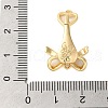 Brass Micro Pave Clear Cubic Zirconia Fold Over Clasps KK-S382-03G-3