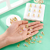 36Pcs 9 Colors Baking Paint Handmade Lampwork Pendants PALLOY-TA00157-6