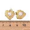 304 Stainless Steel Resin Pendants STAS-U061-02G-3