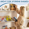 Flocking Plastic Badge Storage Box CON-WH0105-04B-7