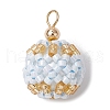 Seed Beads Pendants PALLOY-MZ00376-2