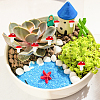 GOMAKERER 100Pcs Plastic Plant Mini Miniatures Artificial Mushroom AJEW-CA0003-71-4