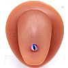 304 Stainless Steel Evil Eye Straight Barbell Piercing Tongue Rings for Women Men WG2E377-01-1