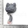 Opaque Resin Kitten Bell Big Pendants RESI-A032-01P-01-3