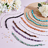 Natural & Synthetic Gemstone Chips Baseball Cap Chain AJEW-GO00033-4