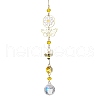 Alloy Butterfly Bee Flower Hanging Ornaments HJEW-TA00213-1