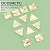 DICOSMETIC 12Pcs 2 Style Ion Plating(IP) 304 Stainless Steel Pendants STAS-DC0007-90-4