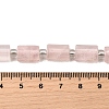 Natural Rose Quartz Beads Strands G-Z087-C02-5