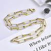 Brass Paperclip Chains MAK-S072-14D-MG-4