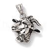 Ion Plating(IP) 304 Stainless Steel Pendants STAS-Z075-19AS-1