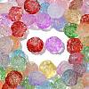 140Pcs 14 Styles Frosted Acrylic Beads MACR-YW0003-02-3