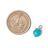 18Pcs 9 Colors Dyed Natural Yellow Jade & Malaysia Jade & Green Jade Round Charms PALLOY-JF03656-2