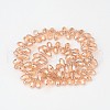 Electroplate Glass Beads Strands EGLA-J068-M-2