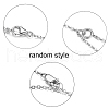 SHEGRACE Rhodium Plated 925 Sterling Silver Multi-strand Bracelets JB406A-7