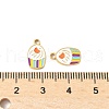 304 Stainless Steel Enamel Charms STAS-R168-01C-G-3