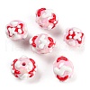 Hand Painted Acrylic with Enamel Beads MACR-K354-16-1