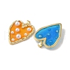Rack Plating Brass & Epoxy Resin Pendants KK-Z047-06G-01-RS-2