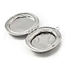 Rack Plating Brass Locket Pendants KK-K277-09P-2