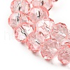 Transparent Baking Paint Glass Beads Strands X1-DGLA-A034-T8mm-D10-3