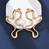 304 Stainless Steel Nuggets Stud Earrings for Women EJEW-A131-03G-2