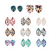 Beadthoven 22Pcs 11 Style Cellulose Acetate(Resin) Pendants KY-BT0001-04-11
