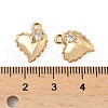 Brass Micro Pave Cubic Zirconia Pendants KK-S531-12G-D-3