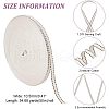 Dot Stripe Cotton Ribbons SRIB-WH0011-050-2