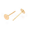 Brass Stud Earring Findings KK-T020-136G-2