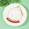 Brass Micro Pave Cubic Zirconia Slider Bracelets BJEW-Z126-01G-3