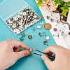 Unicraftale Flat Round 304 Stainless Steel Stud Earring Settings STAS-UN0060-72B-4