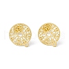 304 Stainless Steel Stud Earrings Finding STAS-C061-01G-1