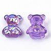 Electroplate Transparent Resin Cabochons RESI-N022-101-3