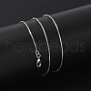 Brass Box Chain Necklaces for Women NJEW-D302-42P-2