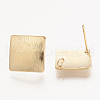 Brass Ear Stud Findings X-KK-S336-14G-1