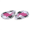 PU Leather Big Teardrop with Bunny Pendants FIND-T058-A45-2