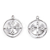 Non-Tarnish 304 Stainless Steel Pendants STAS-A066-06P-1