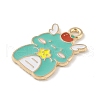 Alloy Enamel Pendants ENAM-Z010-10KCG-2